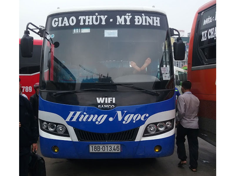 Nhà xe Hùng Ngọc tuyến Giao Lạc - Giao Thủy - Nam Định - BX Mỹ Đình - Hà Nội