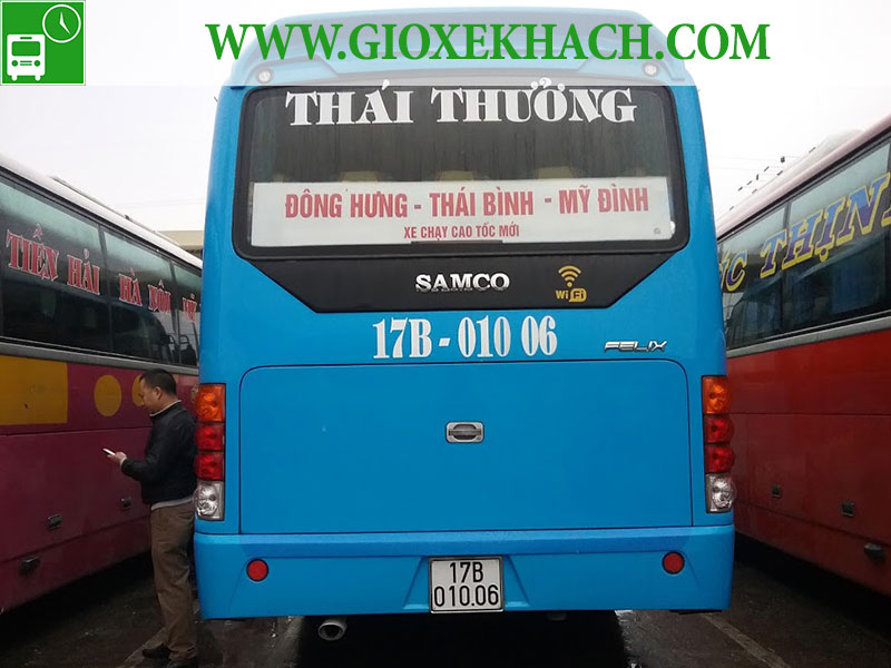 Thái Thưởng xe khách Đông Hưng Thái Bình đi Mỹ Đình - Giờ xe khách