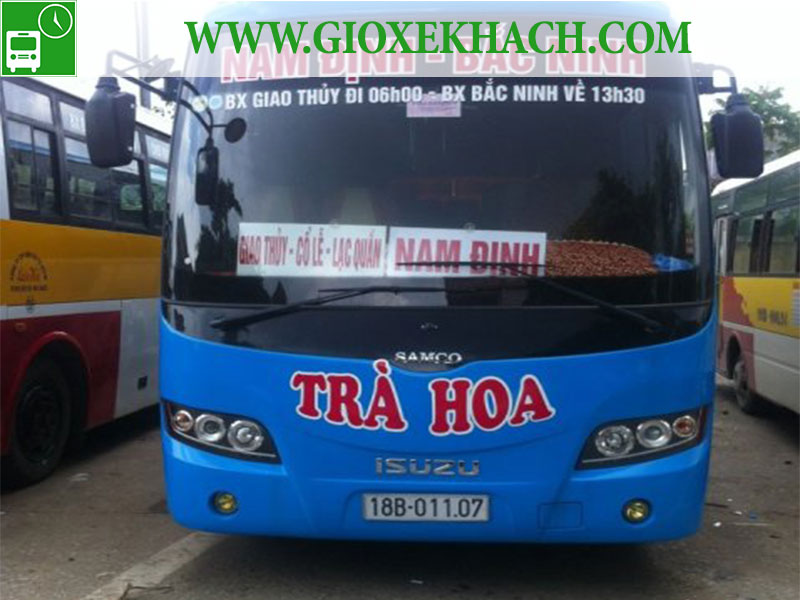 Nhà xe khách Trà Hoa chuyên tuyến Giao Thủy - Nam Định - Bắc Ninh