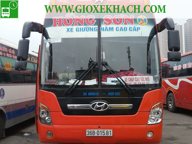 Hồng Sơn xe khách tuyến Minh Lộc - Thanh Hóa đi Giáp Bát - Giờ xe ...