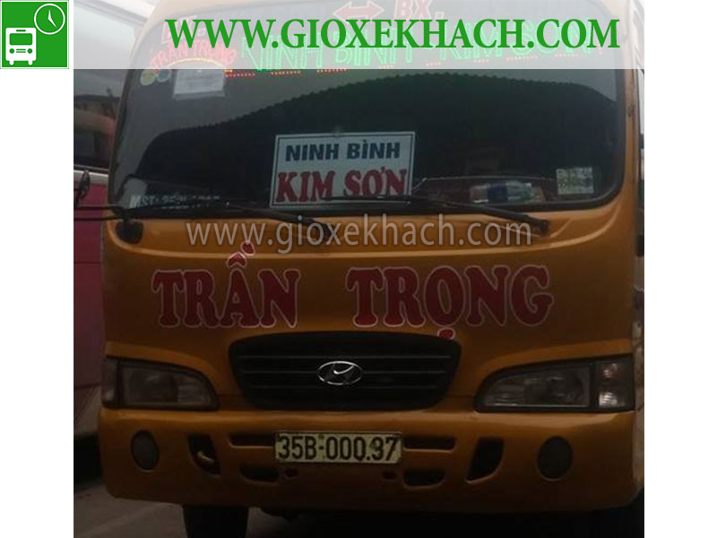 Xe khách tuyến Kim Sơn - Ninh Bình đi Mỹ Đình nhà xe Trần Tọng - Giờ xe ...