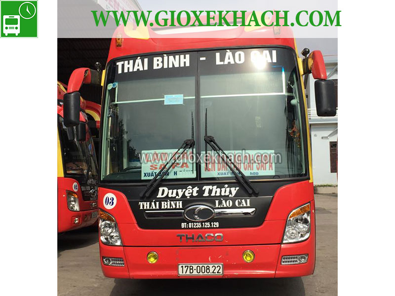 Xe khách tuyến Tiền Hải - Thái Bình đi Sa Pa - Lào Cai nhà xe Duyệt ...